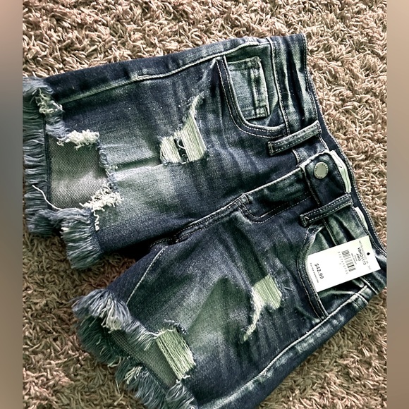 Buckle Pants - buckle jean shorts. never worn!